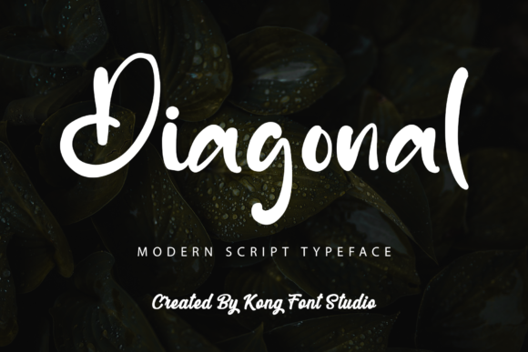 Diagonal: A Modern Handwritten Script for Bold Creativity
