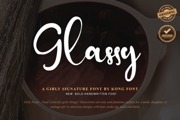 Glassy: A Modern Handwritten Font for Crafters and Designers