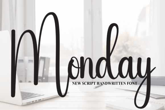 Monday: A Sweet Handwritten Font for Invitations & Creative Projects