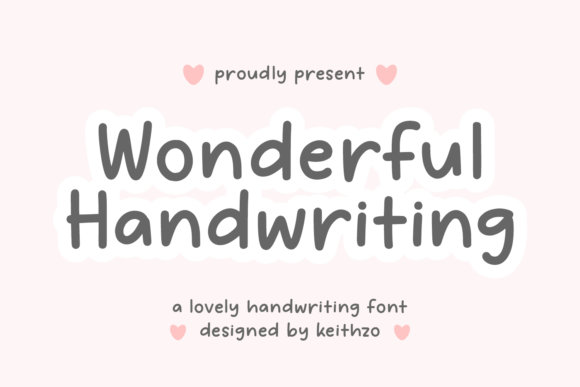 Wonderful Handwriting: Your Go-To Font for Authentic Design